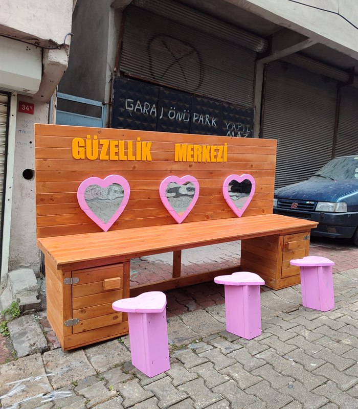 Ahşap Güzellik Köşesi AK1121 Ahşap Güzellik Köşesi AK1121