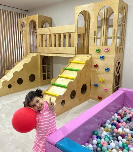 Ahşap İç Mekan Oyun Grubu (Top Havuzlu) AK1138