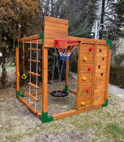 Ahşap Jimnastik ve Tırmanma Kulesi AK1163
