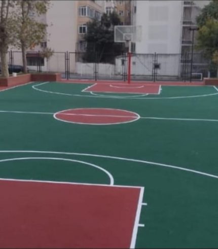 Kauçuk Zemin Basketbol Sahası Uygulaması AK1178